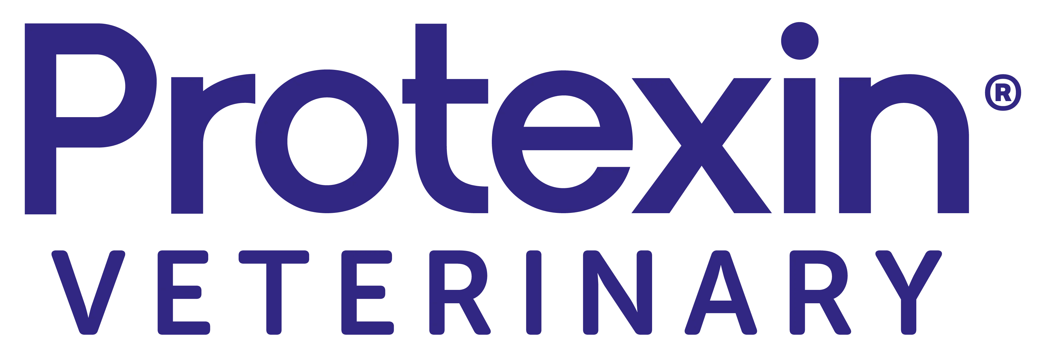 ProteXin Veterinary logo in purple text on white background