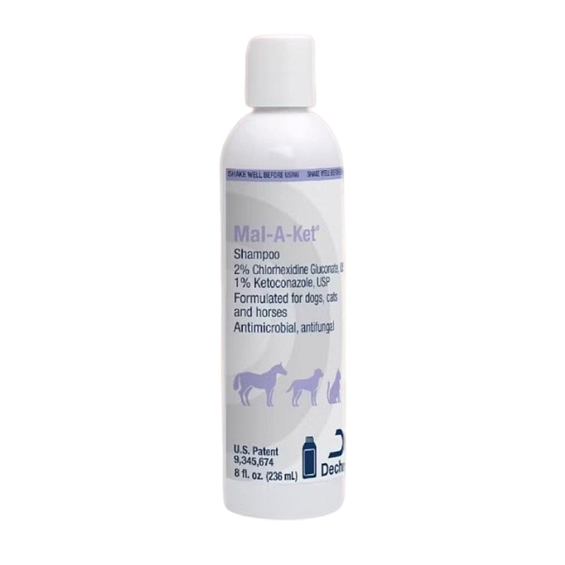 Mal-A-Ket Antimicrobial Shampoo for dogs, cats & horses – 8 fl oz pet grooming solution