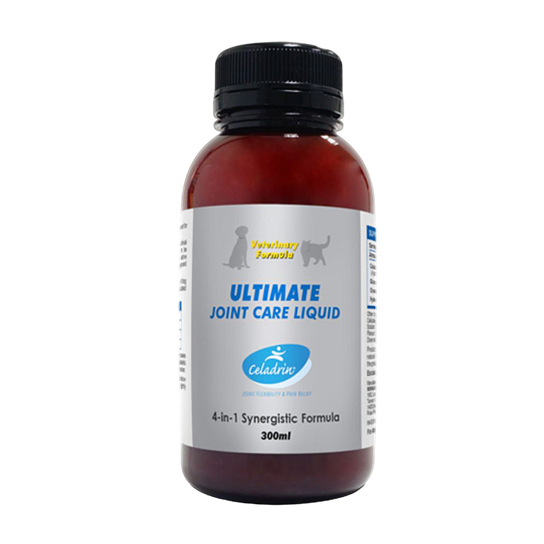 Ultimate Joint Care Liquid for dogs & cats, 300ml veterinary formula for joint flexibility and pain relief