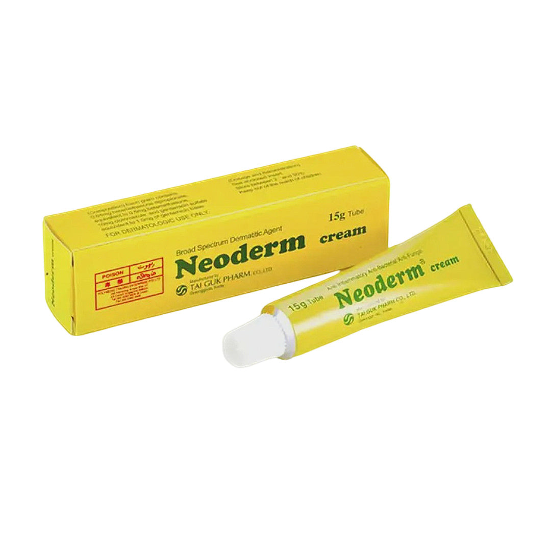 Neoderm cream 15g tube for pet skin care, anti-bacterial & anti-fungal treatment, dermatologic use