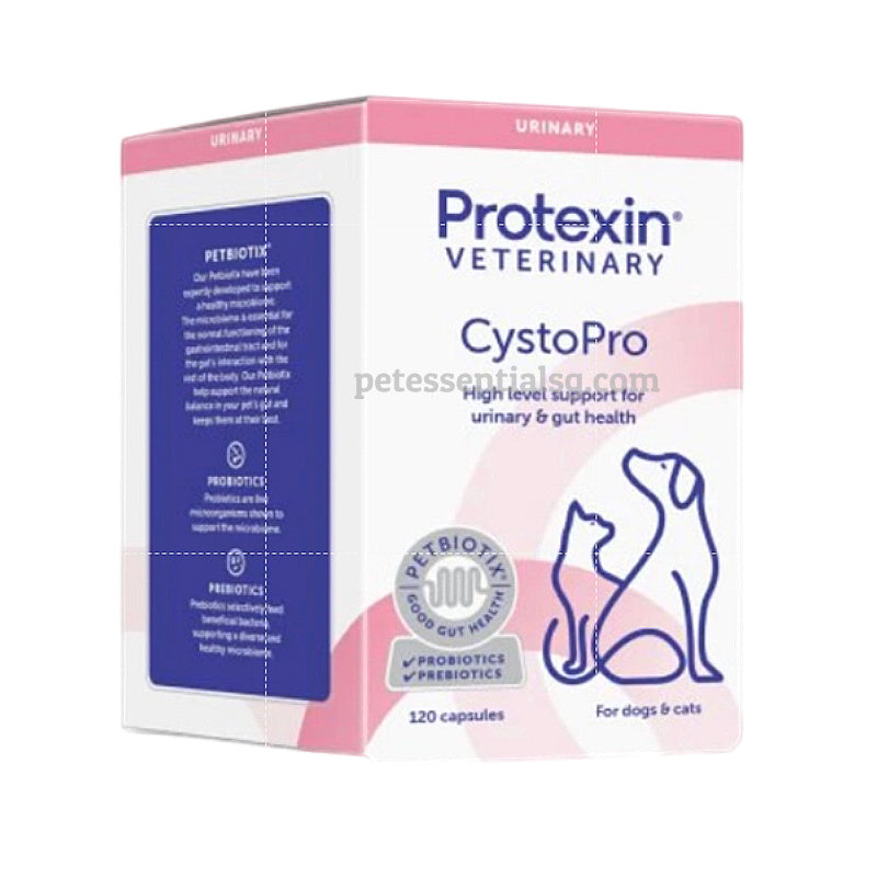 Protexin CystoPro for dogs & cats – urinary & gut health support with probiotics, 120 capsules