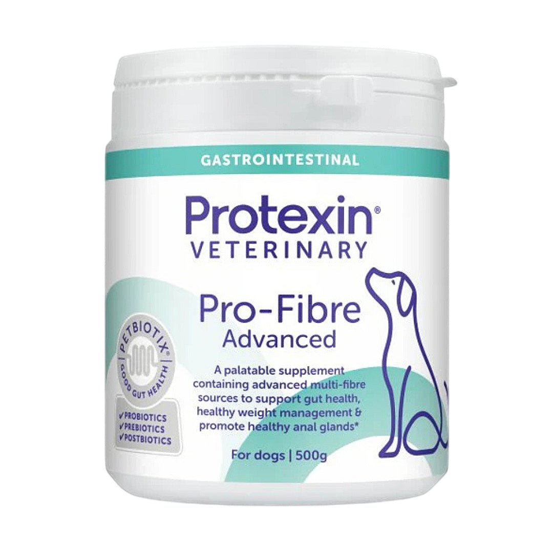 Protexin Veterinary Pro-Fibre Advanced dog supplement for gut health, weight management, 500g
