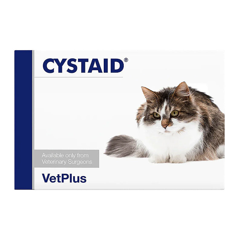 Cystaid VetPlus cat supplement for urinary health, available from veterinary surgeons