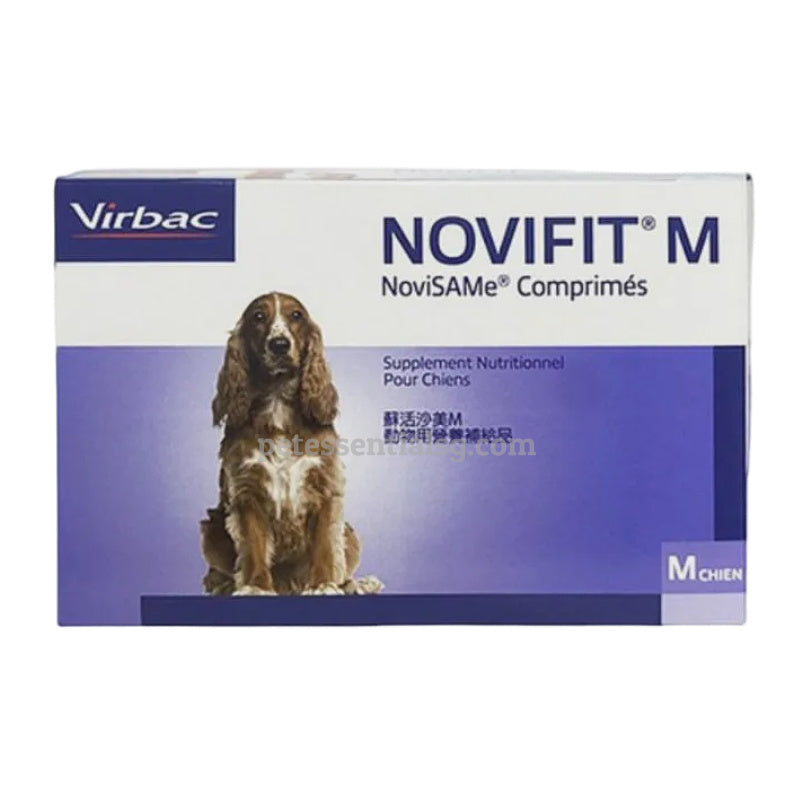 Virbac Novifit M dog supplement tablets for medium dogs, nutritional support for canine health